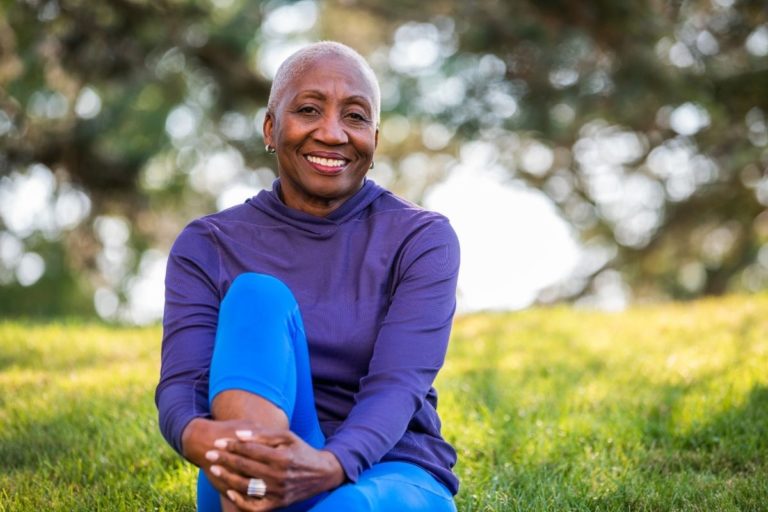 Senior Woman in Exercise Clothing