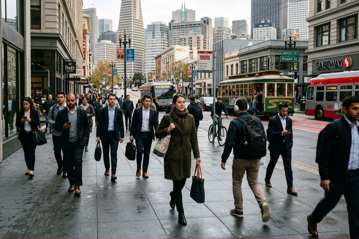 Commuting Pedestrians in San Fransisco