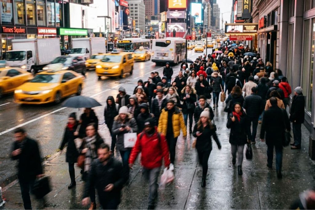 People Walking in New York City